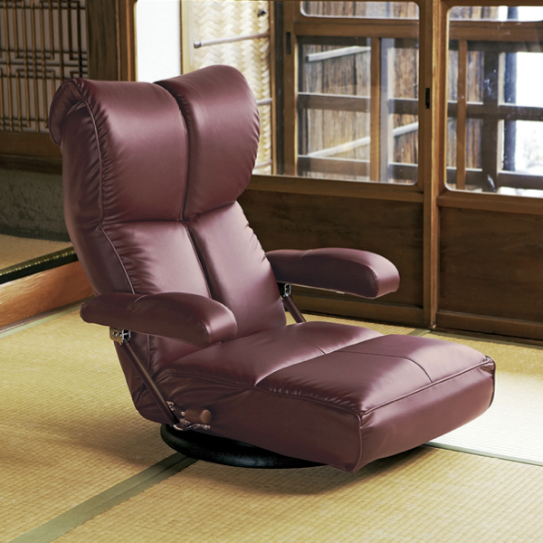 座椅子 座いす 完成品 スーパーソフトレザー座椅子 響（ひびき） ブラウン色 ＹＳ-Ｃ1367ＨＲ 座椅子 座いす 完成品 スーパーソフトレザー座椅子 響（ひびき） ブラウン