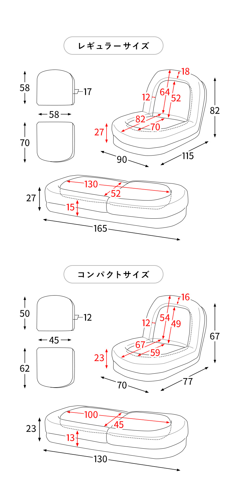 コンパクトサイズ